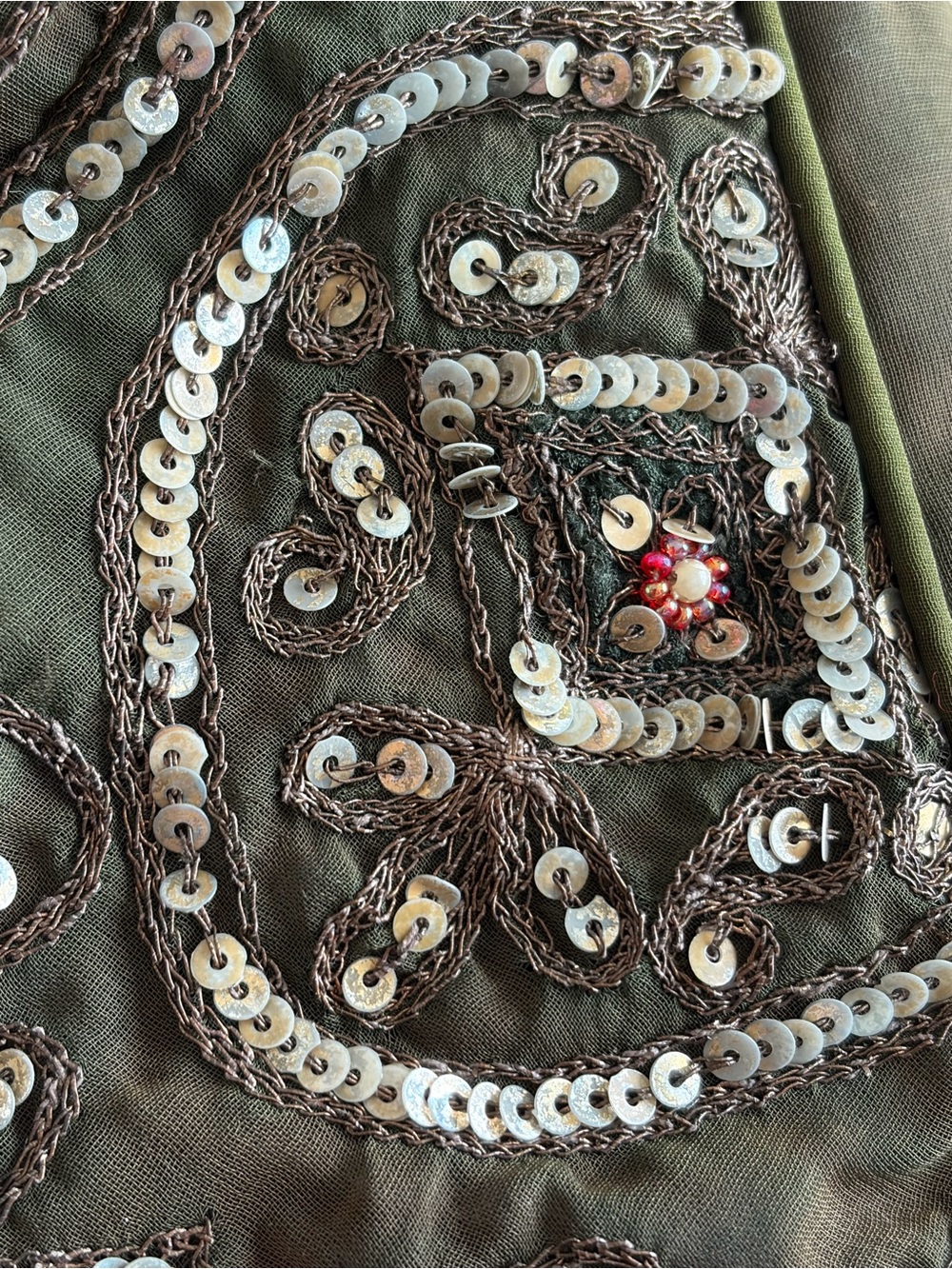 Beautiful PHYLLIS LEIBOVITZ boho sequin handbag 🤩 - Picture 5 of 7